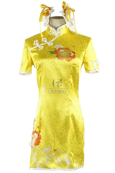 Love Live! Hoshizora Rin Cosplay Costumes Classic Cheongsam 2 Love Live! Hoshizora Rin Cosplay Costumes Classic Cheongsam - Image 2