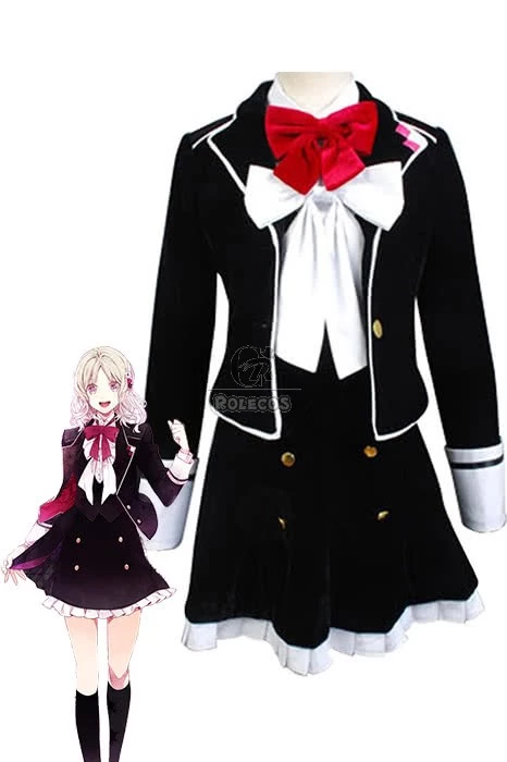 Diabolik Lovers Yui Komori School Uniform Cosplay Costume 1 Diabolik Lovers Yui Komori School Uniform Cosplay Costume