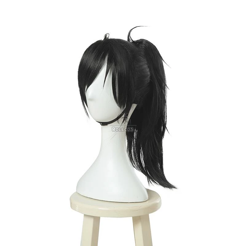 Dororo Hyakkimaru Black Long Cosplay Wigs 3 Dororo Hyakkimaru Black Long Cosplay Wigs - Image 3