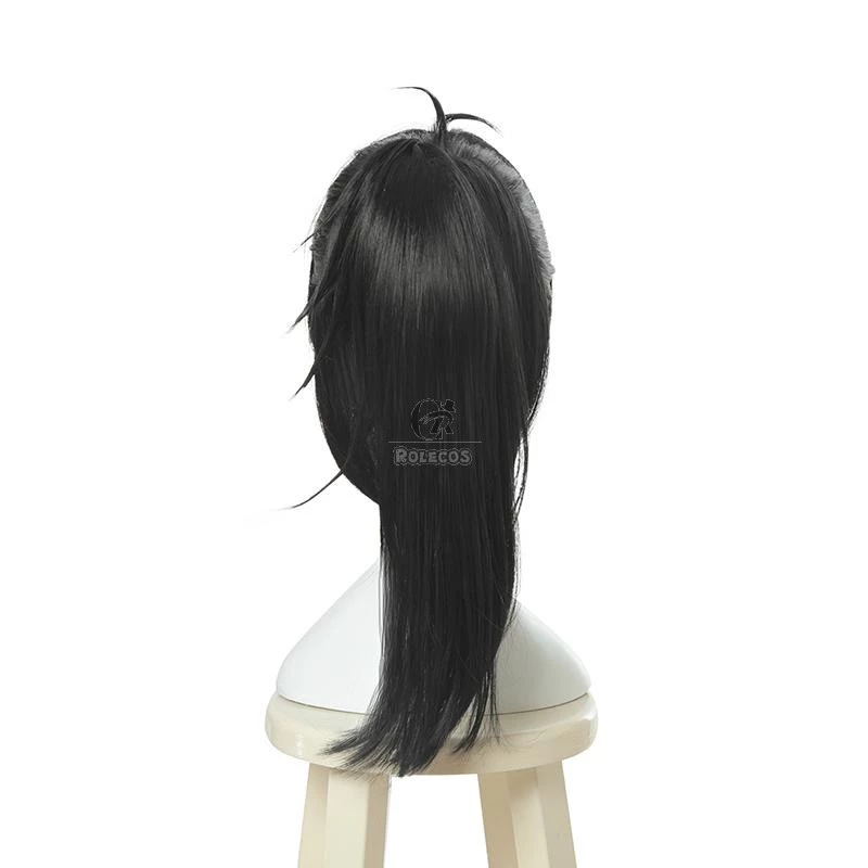 Dororo Hyakkimaru Black Long Cosplay Wigs 4 Dororo Hyakkimaru Black Long Cosplay Wigs - Image 4