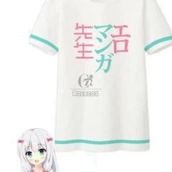 Eromanga Sensei Izumi Sagiri White Cosplay Costume T-shirt