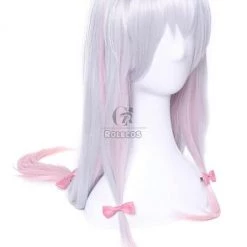 Eromanga Sensei Izumi Sagiri Long Silver Mixed Pink Anime Cosplay Girls Wigs 9 Eromanga Sensei Izumi Sagiri Long Silver Mixed Pink Anime Cosplay Girls Wigs -Anime Costumes store online eromanga sensei lzumi sagiri 2