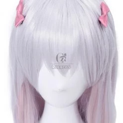 Eromanga Sensei Izumi Sagiri Long Silver Mixed Pink Anime Cosplay Girls Wigs 13 Eromanga Sensei Izumi Sagiri Long Silver Mixed Pink Anime Cosplay Girls Wigs -Anime Costumes store online eromanga sensei lzumi sagiri 3