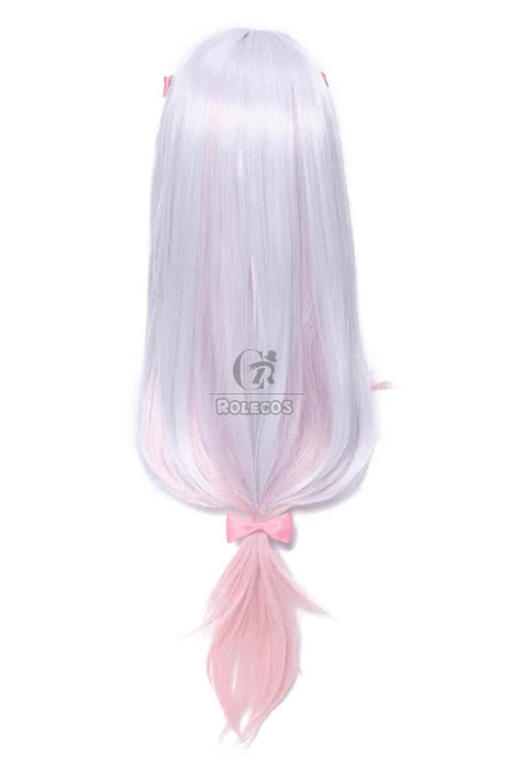 Eromanga Sensei Izumi Sagiri Long Silver Mixed Pink Anime Cosplay Girls Wigs 6 Eromanga Sensei Izumi Sagiri Long Silver Mixed Pink Anime Cosplay Girls Wigs - Image 6