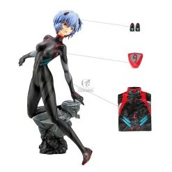 Ayanami Rei Black Bodysuit Combat suit -Anime Costumes store online eva ayanami rei black bodysuit combat suit 8