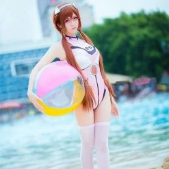 EVA Mari Illustrious Makinami jumpsuit Swimsuit Cosplay Costume