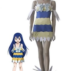 Fairy Tail Dragon Slayers Wendy Marvell Girl Dress Cosplay Costumes
