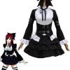 Fairy Tail Erza Scarlet Cosplay Costume Black Suit