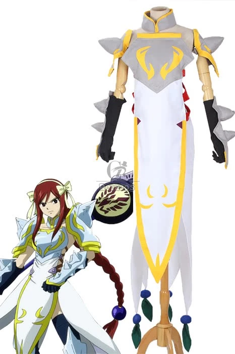 Fairy Tail Erza Scarlet Lightning Empress Armor Cosplay Costume 1 Fairy Tail Erza Scarlet Lightning Empress Armor Cosplay Costume
