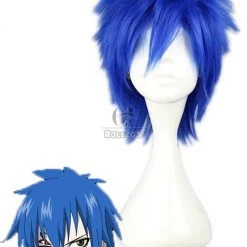 35cm Blue Short Fairy Tail Mistogai Cosplay Wig