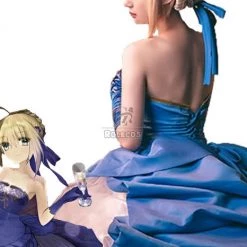 Fate 10th Anniversary Saber Cosplay Costumes Evening Dresses