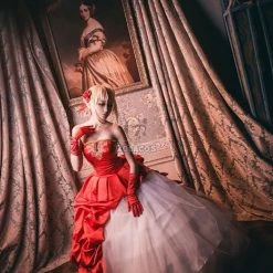 Fate 10th Anniversary Saber Cosplay Costumes Evening Dresses -Anime Costumes store online fate 10th aniversary saber cosplay costume 5