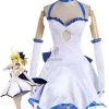 Fate/Zero Fate Stay Night Anime Saber Lily Cosplay Costumes