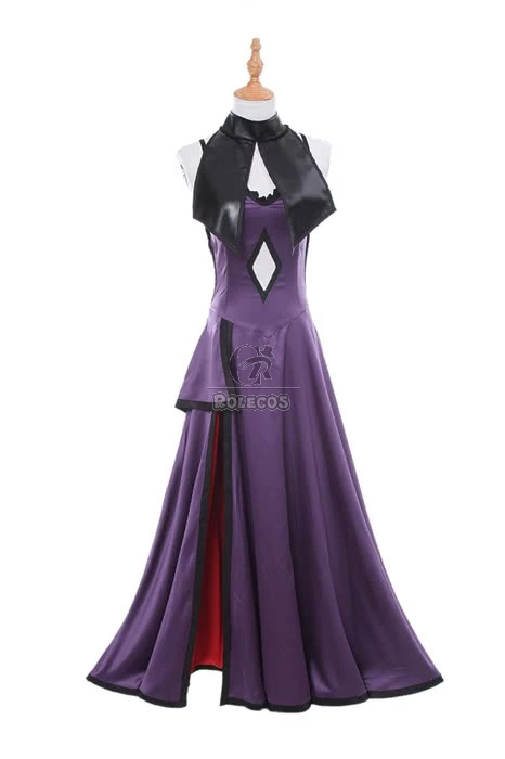 Fate Grand Order Fate Go Black Ruler Jeanne DArc Long Purple Dress Game Cosplay Costumes 5 Fate Grand Order Fate Go Black Ruler Jeanne DArc Long Purple Dress Game Cosplay Costumes - Image 5