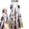 Fate/Stay Night Saber Artoria Pendragon Dress Cosplay Costumes