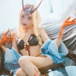 Fate/Grand Order Ibaraki Douji Anime Swimsuit Cosplay Costume -Anime Costumes store online fategrand order ibaraki douji anime swimsuit cosplay costume 5