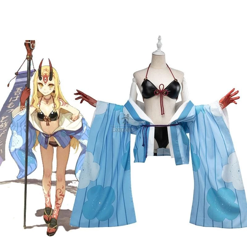 Fate/Grand Order Ibaraki Douji Anime Swimsuit Cosplay Costume