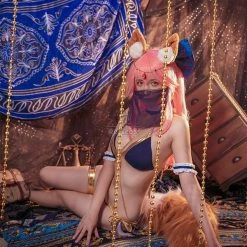 Fate/Grand Order Tamamo-no-Mae Swimsuit Cosplay Costume -Anime Costumes store online fategrand order tamamo no mae swimsuit cosplay costume 3 1