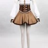 Puella Magi Tomoe Mami Mixed White And Brown Dress Lovely Cosplay Costume