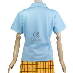 Yowamushi Pedal Sohoku High School Girl's Summer Uniform Blue Cosplay Costume 6 Yowamushi Pedal Sohoku High School Girl's Summer Uniform Blue Cosplay Costume -Anime Costumes store online fdsfdszvcxcvvvvvvvvvv 1