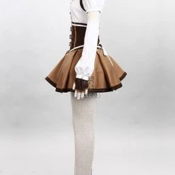 Puella Magi Tomoe Mami Mixed White And Brown Dress Lovely Cosplay Costume -Anime Costumes store online fdss