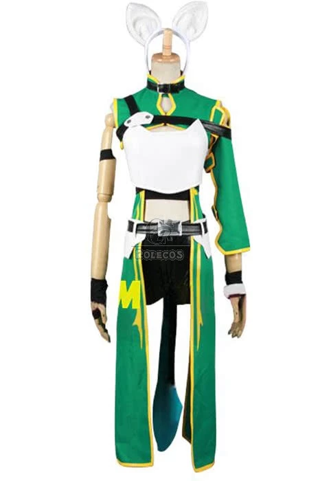 Sword Art Online Asada Shino Green Female Cosplay Costumes 2 Sword Art Online Asada Shino Green Female Cosplay Costumes - Image 2