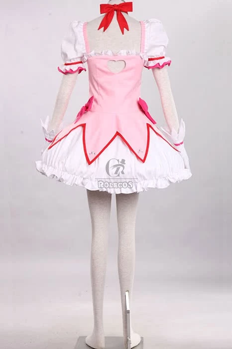 Puella Magi Madoka Magica Kaname Madoka Pink Dress Cute Cosplay Costume 6 Puella Magi Madoka Magica Kaname Madoka Pink Dress Cute Cosplay Costume - Image 6