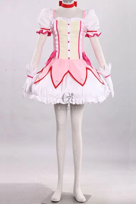 Puella Magi Madoka Magica Kaname Madoka Pink Dress Cute Cosplay Costume 3 Puella Magi Madoka Magica Kaname Madoka Pink Dress Cute Cosplay Costume - Image 3