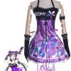 Love Live! Toujou Nozomi Cosplay Costume Purple Dress