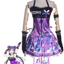 Love Live! Toujou Nozomi Cosplay Costume Purple Dress