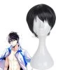 Free! Iwatobi Swim Club Nanase Haruka Black Short Cosplay Wig