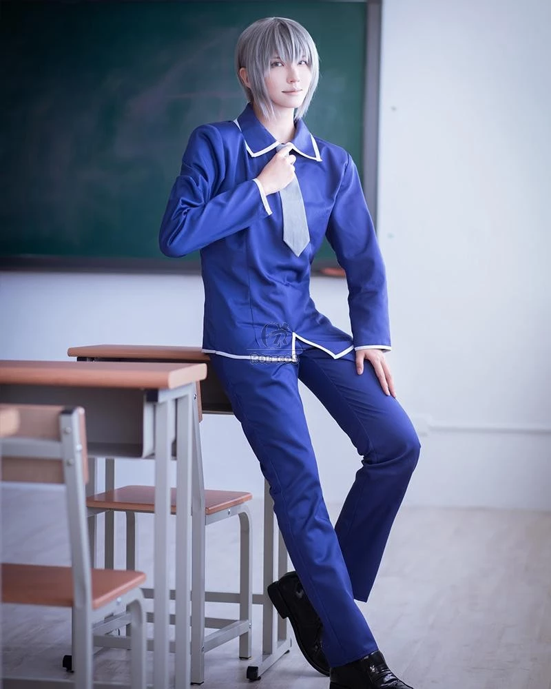 Fruits Basket Yuki soma Kyo soma School Uniform Cosplay Costume - Image 4