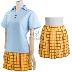 Yowamushi Pedal Sohoku High School Girl's Summer Uniform Blue Cosplay Costume 7 Yowamushi Pedal Sohoku High School Girl's Summer Uniform Blue Cosplay Costume -Anime Costumes store online fsdddddvvvvvvvvvvvvvvvv