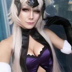 Fate Grand Order Fate Go Black Ruler Jeanne DArc Long Purple Dress Game Cosplay Costumes 17 Fate Grand Order Fate Go Black Ruler Jeanne DArc Long Purple Dress Game Cosplay Costumes -Anime Costumes store online fwe 2 1