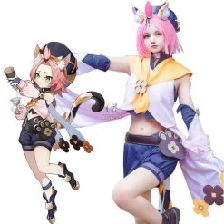 Game Genshin Impact Diona Cosplay Costume