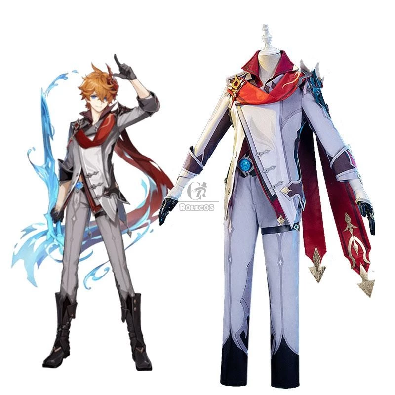 Game Genshin Impact Tartaglia Cosplay Costume
