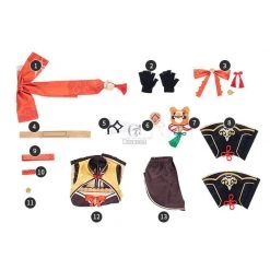 Game Genshin Impact Xiangling Cosplay Costume -Anime Costumes store online game genshin impact xiangling cosplay costume 3