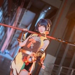 Game Genshin Impact Xiangling Cosplay Costume -Anime Costumes store online game genshin impact xiangling cosplay costume 3 1