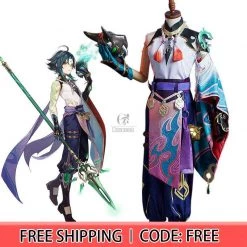 Game Genshin Impact Xiao Cosplay Costume