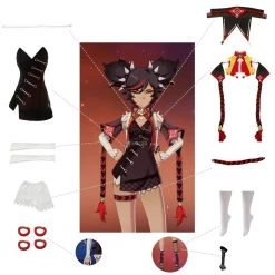 Game Genshin Impact Xinyan Cosplay Costume -Anime Costumes store online game genshin impact xinyan cosplay