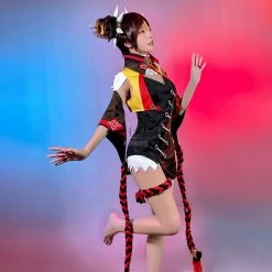Game Genshin Impact Xinyan Cosplay Costume -Anime Costumes store online game genshin impact xinyan cosplay costume 3 1