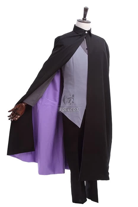 Naruto the Movie Uchiha Sasuke Full Set Anime Cosplay Costumes 2 Naruto the Movie Uchiha Sasuke Full Set Anime Cosplay Costumes - Image 2