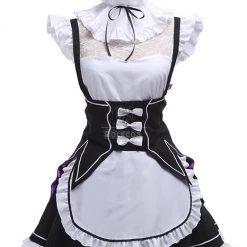 Re:ZERO -Starting Life in Another World Rem Ram Anime Cosplay Costumes Maid Uniforms Dresses -Anime Costumes store online gc195 5