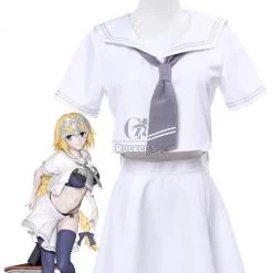Fate/Grand Order Fate Go Jeanne d'Arc White Uniform Cosplay Costumes 21 Fate/Grand Order Fate Go Jeanne d'Arc White Uniform Cosplay Costumes -Anime Costumes store online gc291b 0