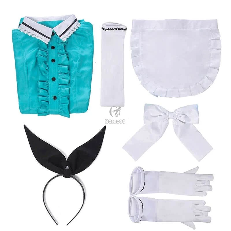 Blend S Hideri Kanzaki Anime Green Cosplay Costumes 6 Blend S Hideri Kanzaki Anime Green Cosplay Costumes - Image 6