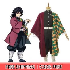 Demon Slayer / Kimetsu no Yaiba Tomioka Giyuu Kimono Cosplay Costume