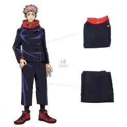 Jujutsu Kaisen Itadori Yuuji Uniform Cosplay Costume -Anime Costumes store online gc815