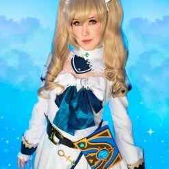Game Genshin Impact Shining idol Barbara Cosplay Costume -Anime Costumes store online genshin impact barbara costume2