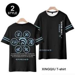Genshin Impact Xingqiu T-shirt Cosplay Costume