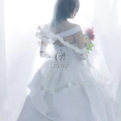 Attack On Titan Mikasa Cosplay Costume White Wedding -Anime Costumes store online ghreg 1